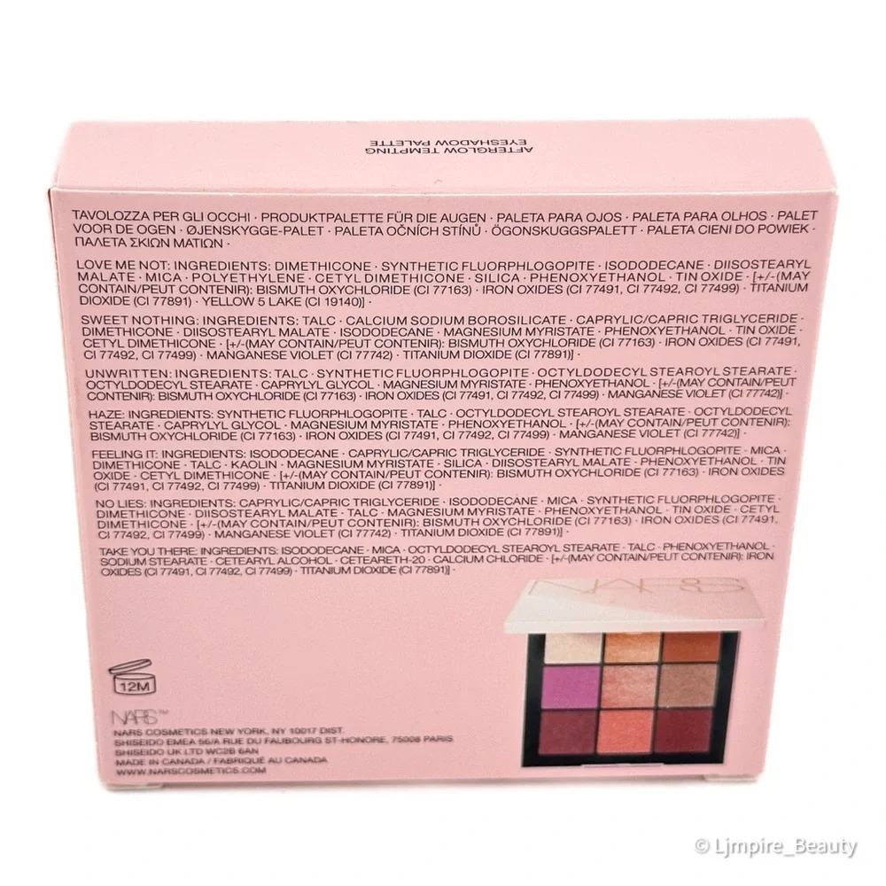 🆕 NARS Afterglow Tempting Eyeshadow Palette Limited Edition NIB